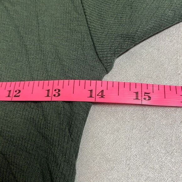 Revolve n:philanthropy Gavin Cut Out Top Green Ruched Sides Stretch Medium NWT - Picture 8 of 10